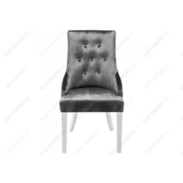 Стул деревянный Elegance white / fabric grey