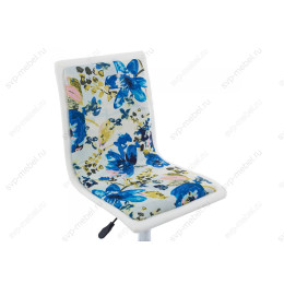 Компьютерное кресло Mis white / flowers fabric