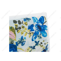 Компьютерное кресло Mis white / flowers fabric
