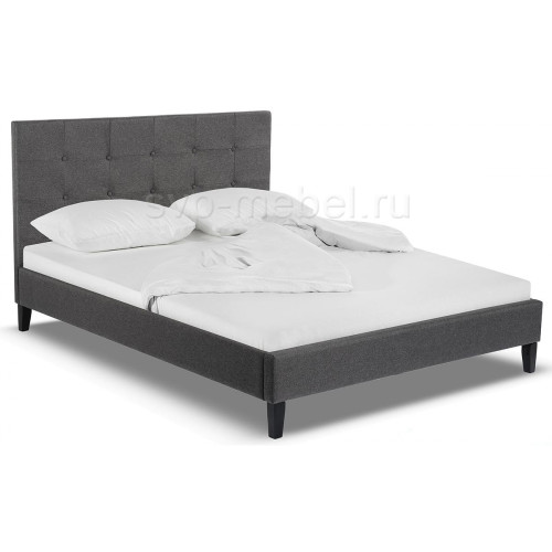 Кровать Veronika 160х200 dark grey