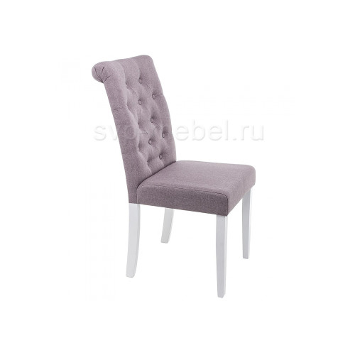 Стул деревянный Amelia white / fabric fog
