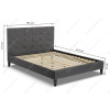Кровать Veronika 160х200 dark grey