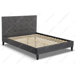 Кровать Veronika 160х200 dark grey