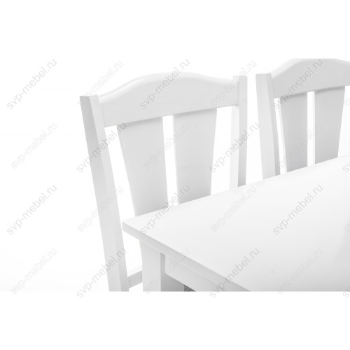 Обеденная группа Mali (стол и 4 стула) white / grey