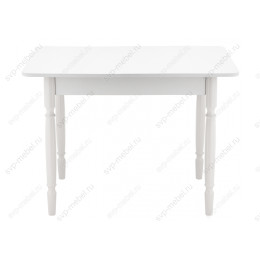 Стол деревянный Вуди белый глянец