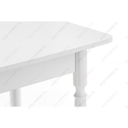 Стол деревянный Вуди белый глянец