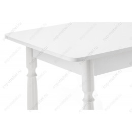 Стол деревянный Вуди белый глянец