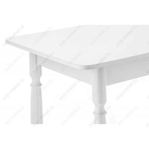 Стол деревянный Вуди белый глянец