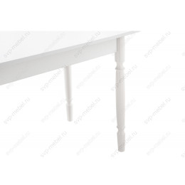 Стол деревянный Вуди белый глянец