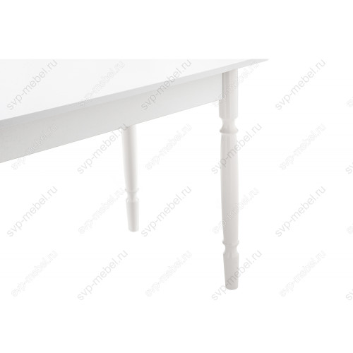 Стол деревянный Вуди белый глянец