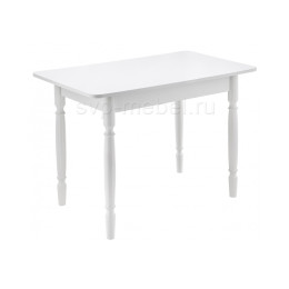Стол деревянный Вуди белый глянец
