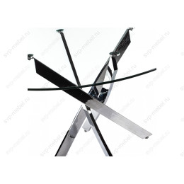 Стол стеклянный Komo 90 Chrome