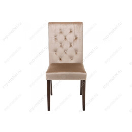 Стул деревянный Amelia dark walnut / fabric beige