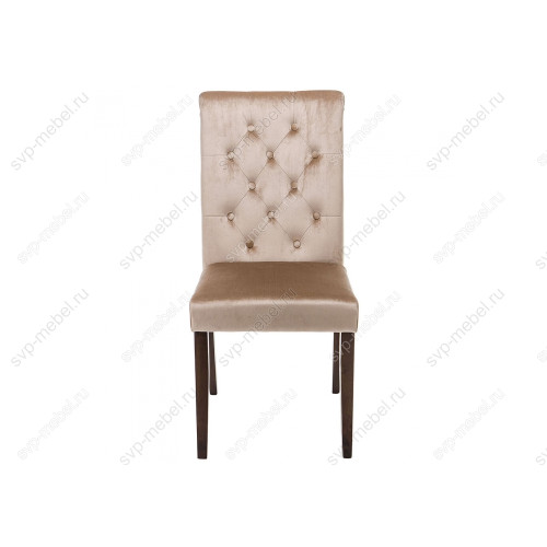 Стул деревянный Amelia dark walnut / fabric beige