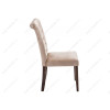 Стул деревянный Amelia dark walnut / fabric beige