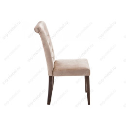 Стул деревянный Amelia dark walnut / fabric beige