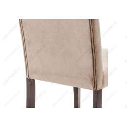 Стул деревянный Amelia dark walnut / fabric beige