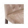 Стул деревянный Amelia dark walnut / fabric beige
