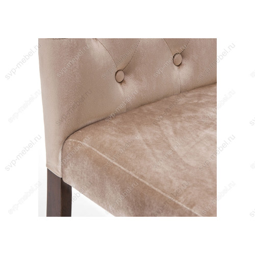Стул деревянный Amelia dark walnut / fabric beige