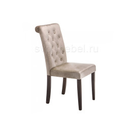 Стул деревянный Amelia dark walnut / fabric beige