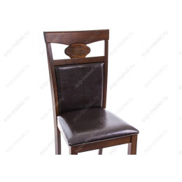Стул деревянный Luiza dirty oak / dark brown