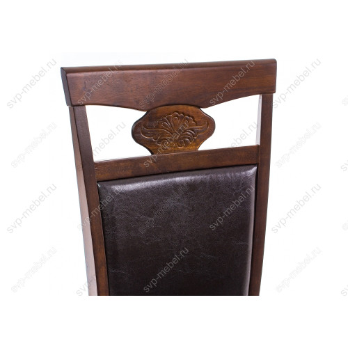Стул деревянный Luiza dirty oak / dark brown