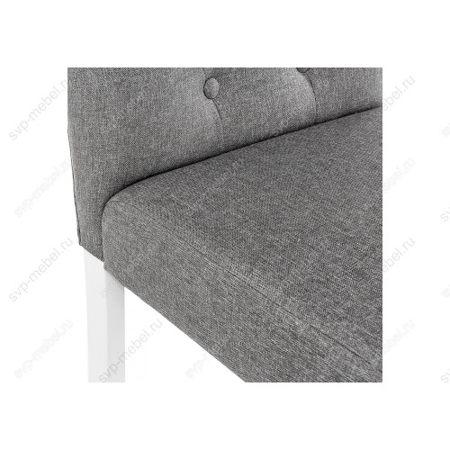 Стул деревянный Menson white / fabric pebble