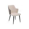 Стул Velen dark brown / beige fabric