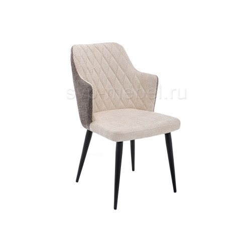 Стул Velen dark brown / beige fabric