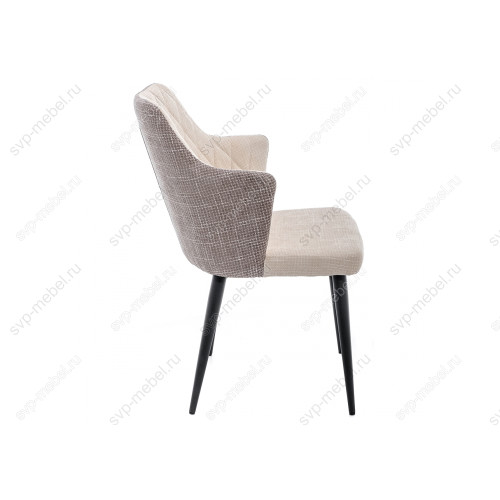 Стул Velen dark brown / beige fabric