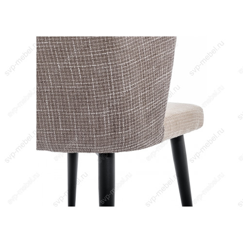 Стул Velen dark brown / beige fabric