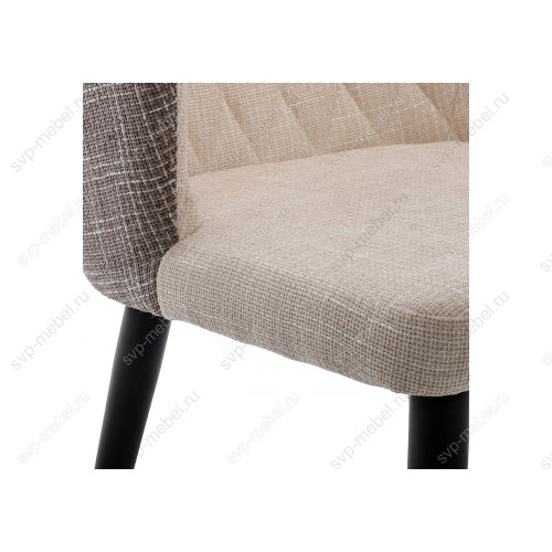 Стул Velen dark brown / beige fabric