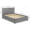Кровать Ameli 160х200 grey