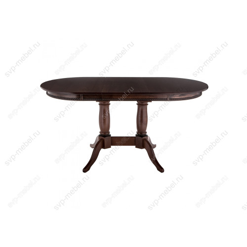 Стол деревянный Кантри 120 орех с коричневой патиной