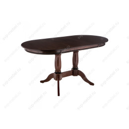 Стол деревянный Кантри 120 орех с коричневой патиной