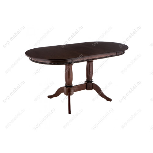 Стол деревянный Кантри 120 орех с коричневой патиной