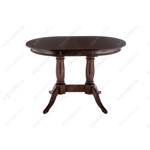 Стол деревянный Кантри 120 орех с коричневой патиной