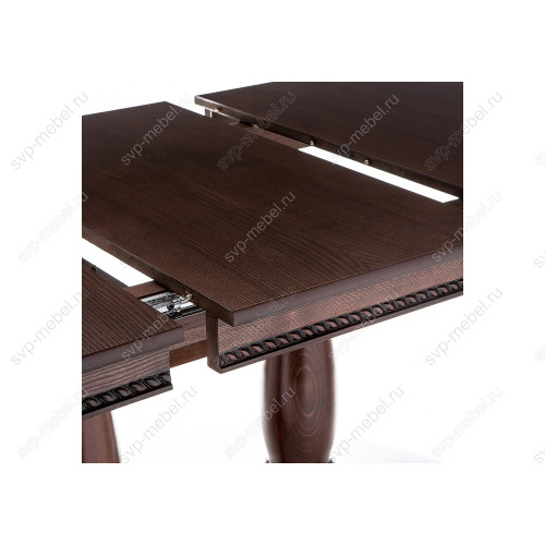 Стол деревянный Кантри 120 орех с коричневой патиной