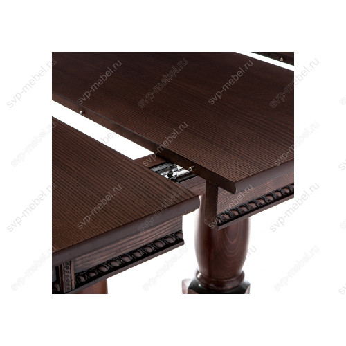 Стол деревянный Кантри 120 орех с коричневой патиной