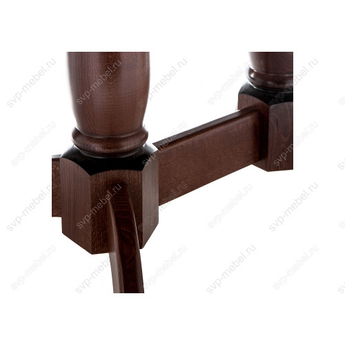 Стол деревянный Кантри 120 орех с коричневой патиной