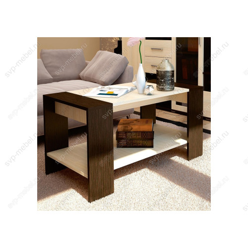 Журнальный стол Квадро венге / дуб
