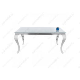 Стол стеклянный Sondal 160 белый