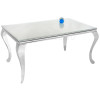 Стол стеклянный Sondal 160 белый