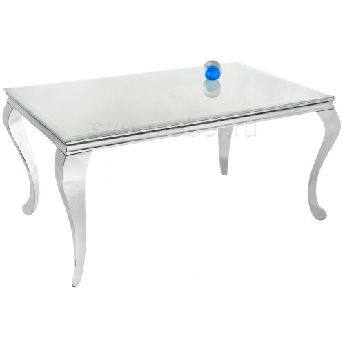 Стол стеклянный Sondal 160 белый
