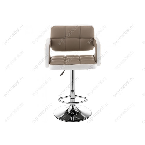 Барный стул Bent бежевый / белый