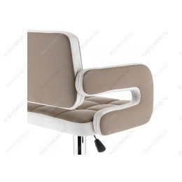 Барный стул Bent бежевый / белый