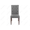 Стул деревянный Amelia dark walnut / fabric grey