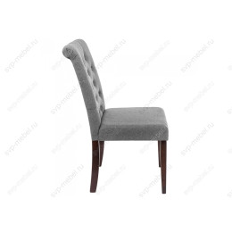 Стул деревянный Amelia dark walnut / fabric grey