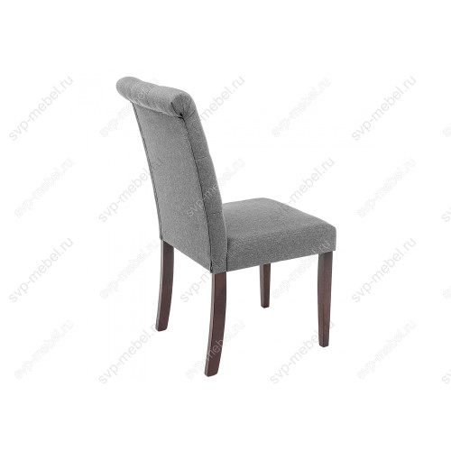 Стул деревянный Amelia dark walnut / fabric grey