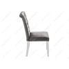 Стул деревянный Amelia white / fabric grey
